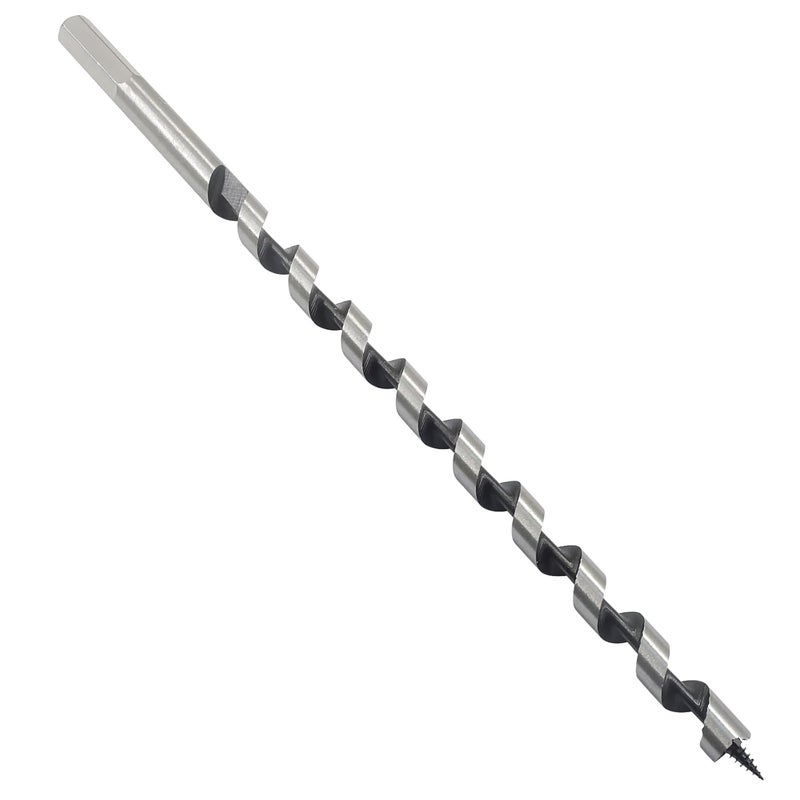 Hitefu 1/2" × 12" مثقاب سفينة مع عمود سداسي 3/8" للأخشاب الصلبة/الناعمة، البلاستيك، الجدران الجافة وجذوع الأشجار (12x300mm) - Image 1